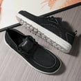 thumbnail image 6 of Men's Casual Slip-on Loafers Stretch Shoes，Comfortable & Light-Weight，Black、Gray、Light Blue, 6 of 6