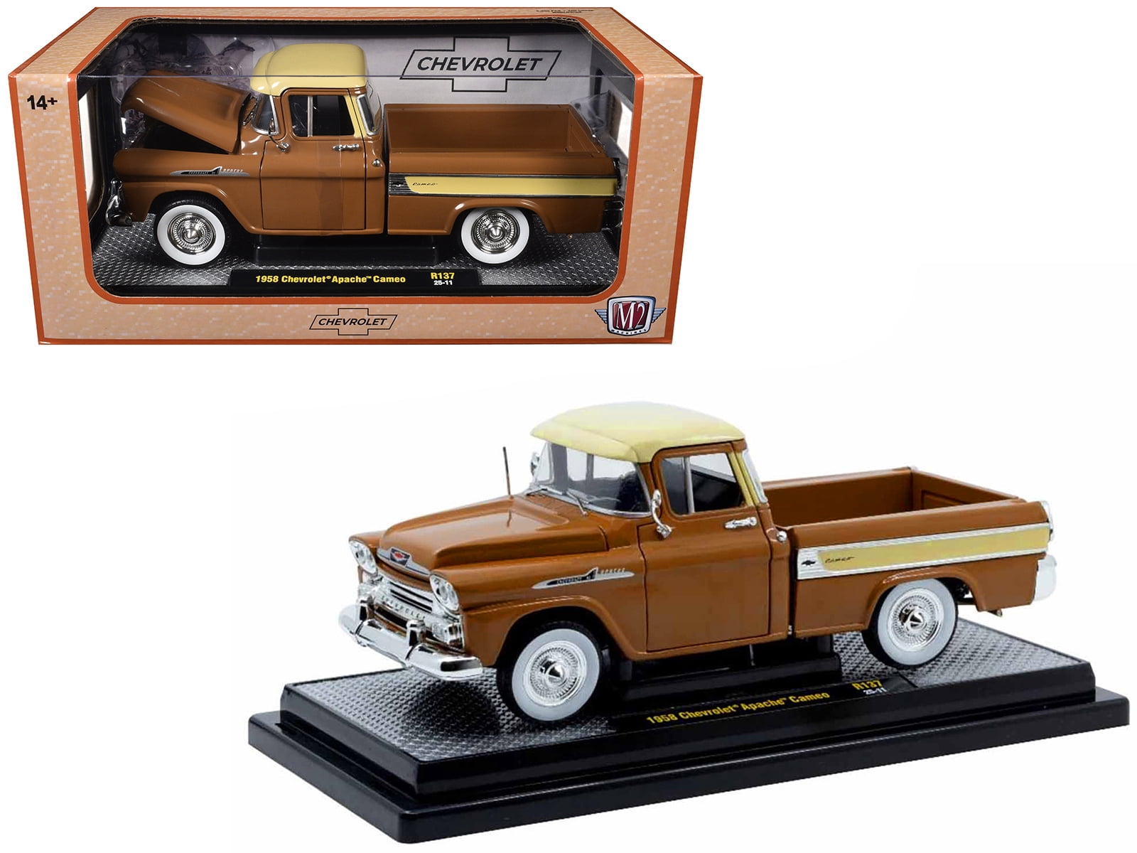 M2 Machines 1973 Chevrolet Cheyenne 10 Diecast Truck, Dark Blue