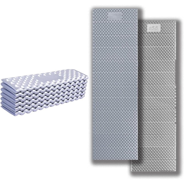 Mountain Spring Polar Bear XL Folding Closed Cell Foam Sleeping Pad R-2.6 | Highest R-Value Thickened Moisture-Proof Foam Sleeping Mat on The Market for Camping Hiking Backpacking (Space Grey)
