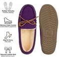 thumbnail image 4 of Alpine Swiss Sabine Women's Genuine Leather Suede Moccasin Slippers House Shoes, 4 of 6