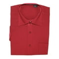 thumbnail image 1 of Gravity Threads Mens Dress Shirt Short Sleeve , M Red, 1 of 1