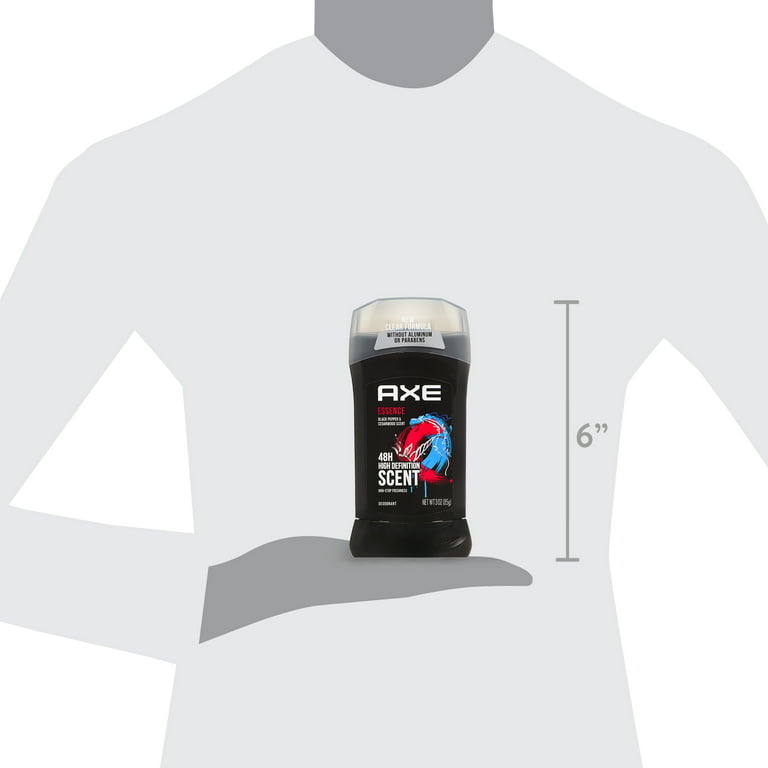 Axe Deodorant Essence, Black Pepper & Cedarwood Scent, 3 -
