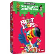 Kellogg's Froot Loops Original Breakfast Cereal, 8.9 oz Box