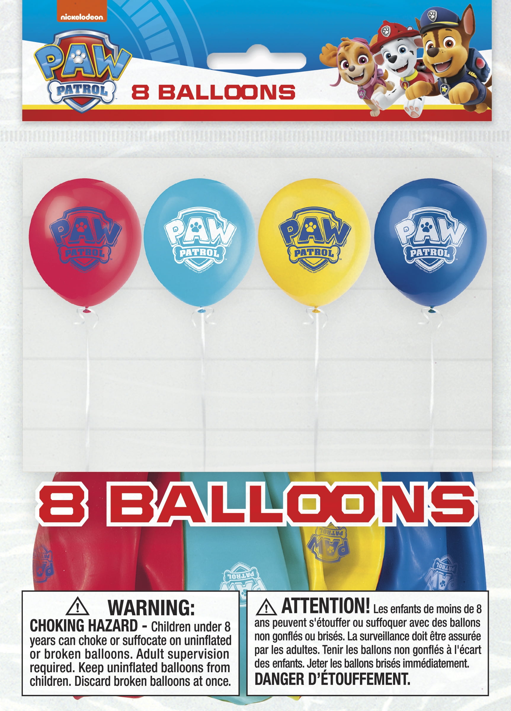 Paw Patrol Birthday Decorations and Party Supplies for 16 Guests - Balloons, Banner, Tablecover, Plates, Cups, Napkins, Button