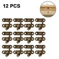 thumbnail image 1 of 12pcs Jewelry Box Decorative Latch Lock Jewelry Wooden Box Hasp Latch Hook - Right Latch Buckle - Wooden Jewelry Box Right Latch Horn Lock Padlock with Screws, 1 of 7