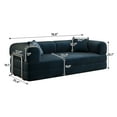 thumbnail image 3 of 78.8" loveseat sofa,Blue Comfy Futon Couch Sleeper Bed, Boneless Sectional Sofa for Living Room,Corduroy fabric, 3 of 8