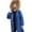Blue, variant on Kid's Long Parka Puffer Jacket Heavy Snow Coat Soft Fleece Hooded Boy's and Girl's Thick Quilted Zip Up Windproof Padded Jacket Winter Warm Outwear