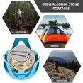 thumbnail image 4 of Dsseng 1 Ensemble de Réchaud à Alcool Mini Réchaud à Alcool Extérieur Brûleur à Alcool avec Support, 4 of 6