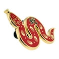 thumbnail image 2 of Chinese Zodiac Enamel Lapel Pin - Year of the Snake Lapel Pin, 2 of 3