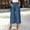Blue, variant on Fnooota Women's Capri Pants, Summer Wide-leg Casual Elastic Waist Capris with Pockets Khaki Size S-2XL
