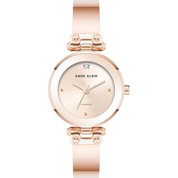 Anne Klein Genuine Diamond Dial Bangle Ladies Watch
