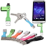 Micro USB Keychain Charger Cable for Samsung Galaxy, Samsung Note, HTC and more (1 Pack, Blue) by Maximalpower