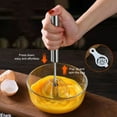 thumbnail image 3 of Yesbay Stainless Steel Semi-Automatic Eggbeater Hand Push Egg Whisk Mixer Milk Frother Mixer Whisk for Quick Stirring Whisking Beating, 3 of 7