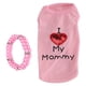 thumbnail image 1 of Linda ropa para mascotas Cachorro Camisas Algodón Perro Suave Transpirable Chaleco Sudadera con Collar Rosa M, 1 of 13