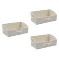 thumbnail image 4 of 3 piezas de contenedores de almacenamiento de ropa plegables, organizadores de armario con asas, cajas de almacenamiento de ropa portátiles grandes Beige, 4 of 8