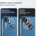 thumbnail image 5 of 2 Pack Camera Protector Compatible with iPhone 13 Mini Whole Piece 9H Tempered Glass Anti Scratch Dust Strong Adhesion full coverage Protective Pacific Blue, 5 of 5