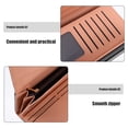 thumbnail image 3 of WASHWEPE Cartera Larga Para Mujer De Cuero PU Con De Cremallera Y Compacto, 3 of 6