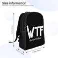 thumbnail image 3 of Mochila ligera para portátil, ¿dónde está el pez? Mochila para estudiantes de secundaria, preparatoria y universidad., 3 of 5