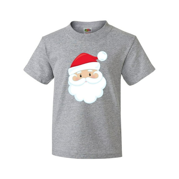 Inktastic Santa Claus, Smiling Santa, Santa Hat, Christmas Youth T-Shirt