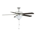 thumbnail image 2 of Trade Winds Tobias 52" 2-Light Ceiling Fan in Brushed Nickel, 2 of 6