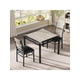thumbnail image 1 of Home dining mesa set para 2, wood kitchen mesa con 2 forrado sillas, set of 2 con collision - angle design, perfect para small - space dining rooms y apartments, 1 of 6