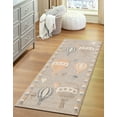 thumbnail image 3 of Unique Loom Whimsy Kids Collection Area Rug - Balloons (2' 7" x 6' 1" Runner Multi/Beige), 3 of 9