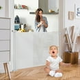 thumbnail image 3 of Gymax 33'' Tall Retractable Baby Gate Mesh Safety Gate for Dog Indoor Outdoor Use, 3 of 9