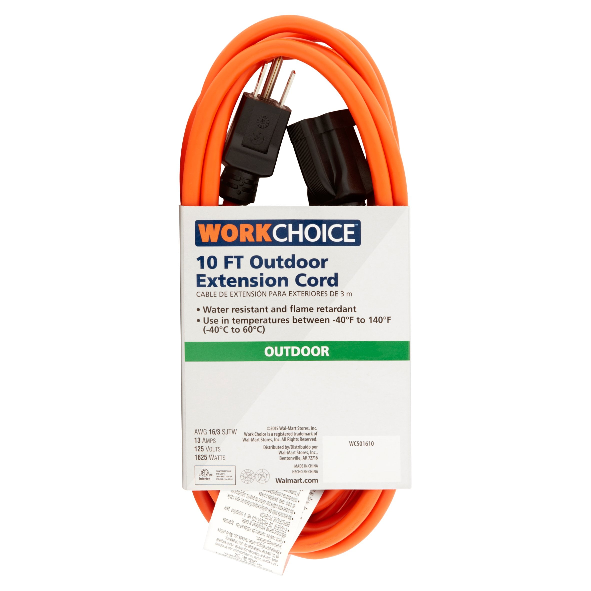 Work Choice 10 ft Outdoor Extension Cord