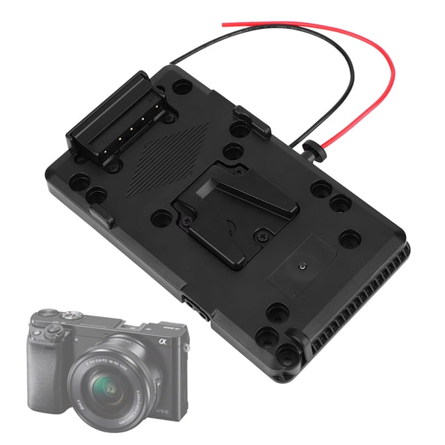 Dioche Battery Back Pack Plate Adapter For V-Shoe Mount V-Lock For DSLR Camera