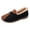 Black, variant on Tao Tao Women's Winter Warm Slip on Suede Shoes,Lightweight Comfort Cotton Lined Ankle Non-slip Moccasins Flat Snow Boots Black 41