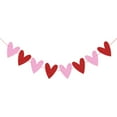 thumbnail image 2 of 2-5pack Glitter Heart Banner Heart Garland Decor para de San Valentín 5 piezas, 2 of 9