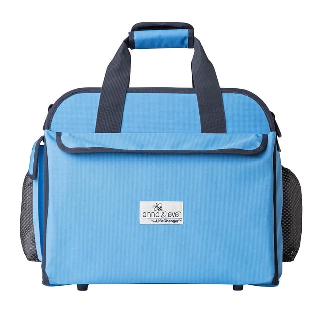 Bolso Cambiador Anna & Eve Sky Blue con Estación Portátil