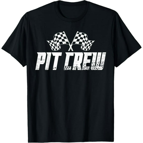 Pit Crew Family Racing Birthday Race Car Mens T-Shirt
