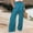 Sky Blue, variant on JJHGVB Flare Pants Palazzo Pants Women's Solid Loose Relaxed High Waist Pocket Wide Leg Pants Yoga Pants Women'S Pants Black L