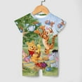 thumbnail image 4 of Winnie The Pooh Baby Boy Girl Short Sleeve Romper Clothing Set Print Cartoon Baby Summer One Piece Jumpsuit, 4 of 8