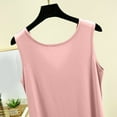 thumbnail image 4 of MIUOWANP Summer Tank Tops for Women Casual And Fashionable Outerwear Solid Color Round Neck Sleeveless Top Pink M, 4 of 5