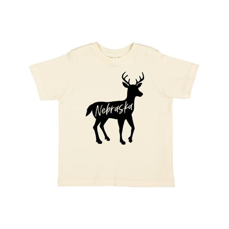 

Inktastic Nebraska Black Deer Silhouette Boys or Girls Toddler T-Shirt