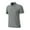 Gray, variant on WREESH Men's Summer Solid Button Casual Top Short Sleeve Solid Color Shirt for Fit and Stylish Look Black