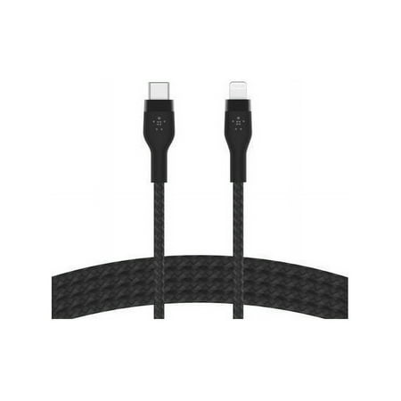 Belkin - BoostCharge Pro FlexUSB-C Cable with Lightning Connector - Black