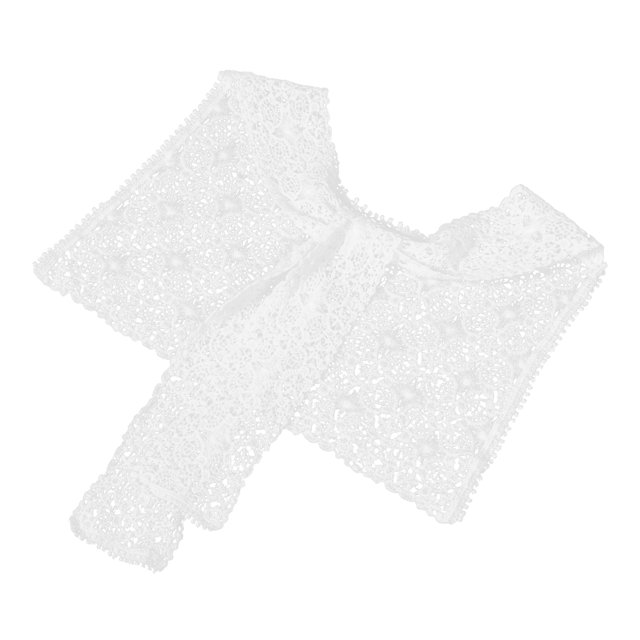 YSNOOWE Breathable Lace Shawl with Embroidered Collar Lightweight Triangle Scarf for Women Summer
