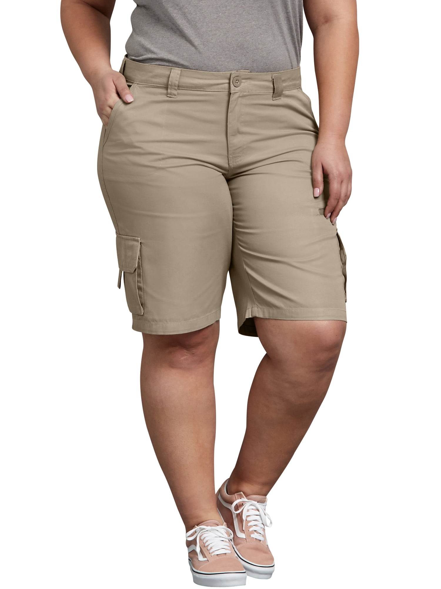 Women's Plus Size Cotton Cargo Short - Walmart.com