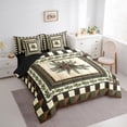 thumbnail image 3 of jejeloiu Wild Pine Cone 7-Piece Twin Bedding Sets,Geometric Plaid Pattern Bedding Comforter Set,Brown Beige Green Sheet Sets For Boys Kids,Breathable Home Decor Reversible, 3 of 8