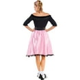 thumbnail image 2 of Sock Hop Sweetie Womens Adult 50S Poodle Skirt Halloween Costume-L, 2 of 6