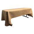 thumbnail image 1 of LA - Mantel de arpillera rectangular natural de 60 por 102 pulgadas LA Linen TCBurlap60x102_Natural, 1 of 1