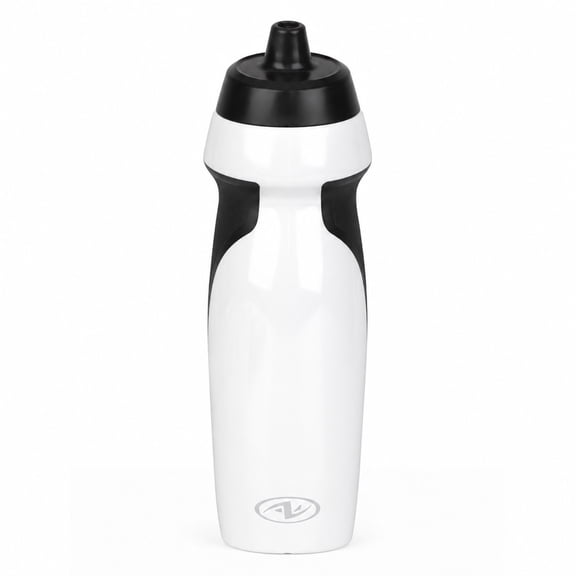 Athletic Works 24 oz Squeeze Bottle with TPR Grip and Sport Spout, White