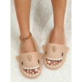 thumbnail image 4 of Shark Design Single Band Slides, Lavender Preppy Style Cartoon Slippers, 4 of 4