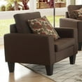 thumbnail image 2 of Coaster 504769 Bachman Living Room Chair Chocolate Fabric Upholstery, 2 of 2