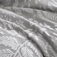 thumbnail image 3 of Impress Ivory 5 pc Queen Comforter Set Riverbrook Home Inverness 5 PC Matelasse Casual Leaves With Decorative Pillows. White - Queen - 5 Piece, 3 of 5