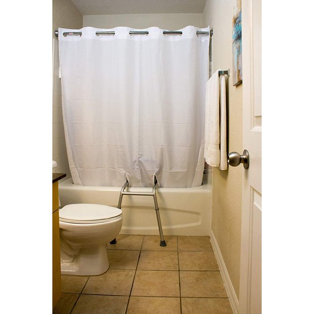 BenchMate Split Shower Curtain for Bath Transfer Benches Premium
