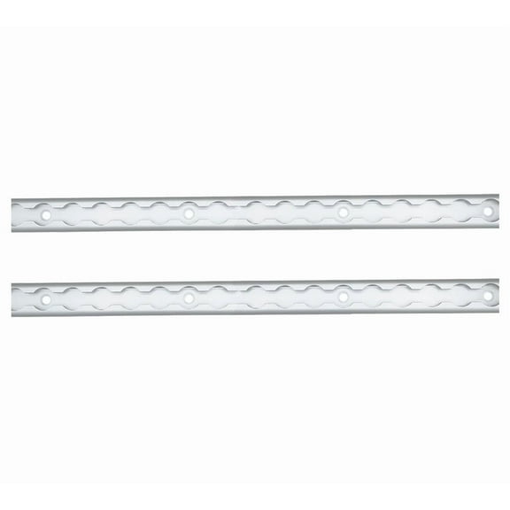2 Pack Heavy Duty Aluminum 6ft L-Track Trailer Tie Down Rail for Enclosed, Utility Trailers, Cargo Vans, Truck Beds, Securing Motorcycles, ATVs, Dirt Bikes - 2,225 lbs BS - Silver